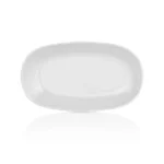 D3425.PW  Beyaz Oval Kayık Tabak Seti 25×14 cm, Thermoset Melamin - Görsel 2