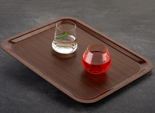 Otel, restoran ve cafeler için ideal kraft tepsi.