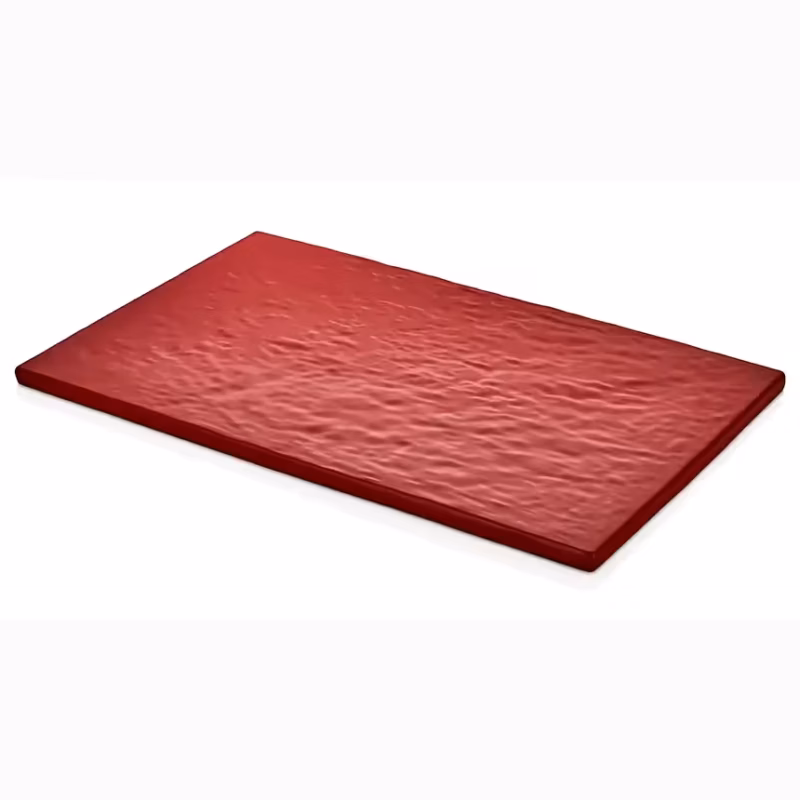 "Kulsan 17011.R Kırmızı Taş Efektli Melamin Stone Effect Sunum Panosu GN.1/1."