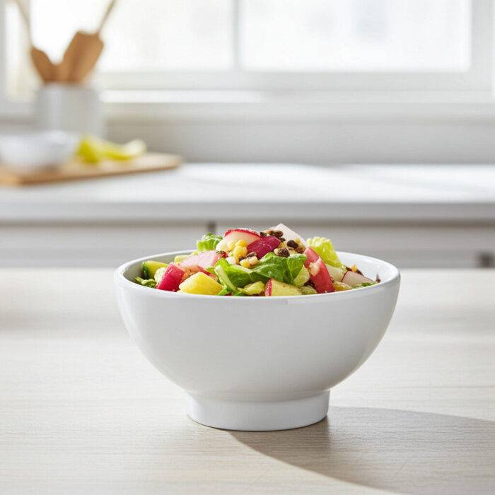 3314.PW - International  Beyaz Kase Seti 14cm Thermoset Melamin - Görsel 1