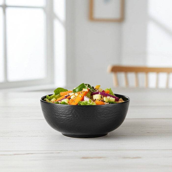 11718.BL - Tilda  Siyah Kase Seti 18 cm ,Thermoset Melamin - Görsel 1