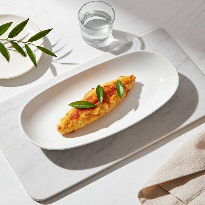 D3429.PW -  Thermoset Diamond Oval Tabak Seti 29x17 cm, Thermoset Melamin - Görsel 1