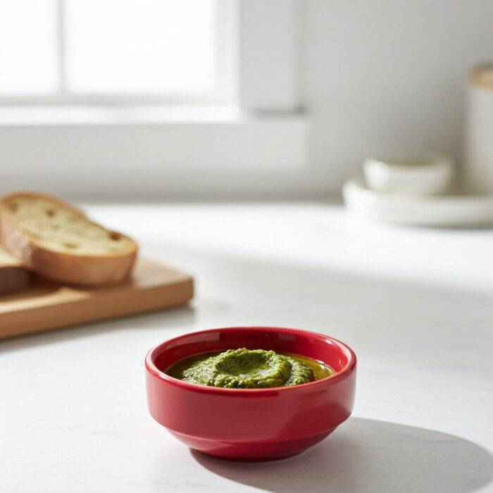 1306.R -  Kırmızı Minimal Kase 6 cm, Thermoset Melamin - Görsel 1