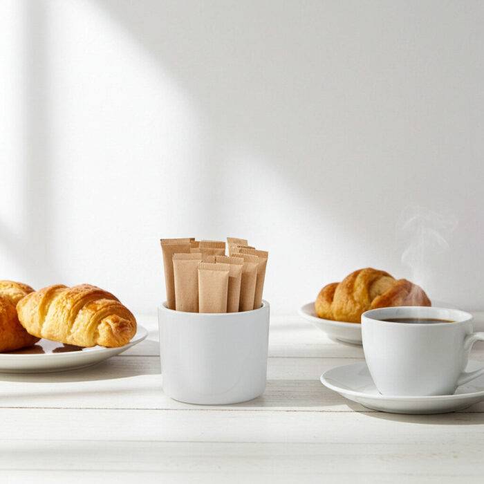 1810.PW -  Beyaz Baharatlık/Şekerlik Seti 6,5 cm Thermoset Melamin - Görsel 1