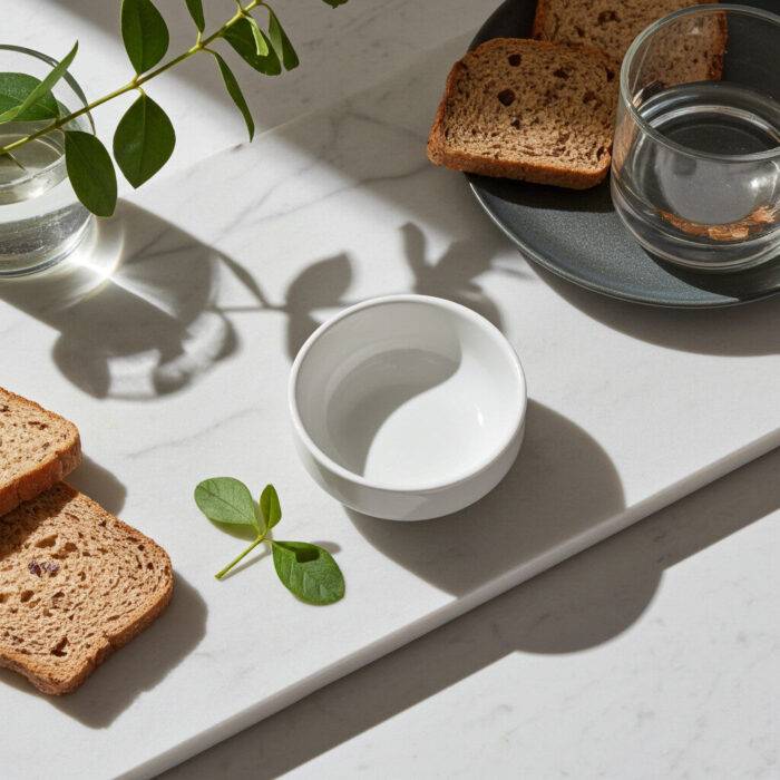 Thermoset Beyaz Minimal Yuvarlak Kase ve Reçellik (8 cm) – Çok Amaçlı Ara Boy 1308.PW - Beyaz Minimal Kase 8 cm, Thermoset Melamin - Görsel 1