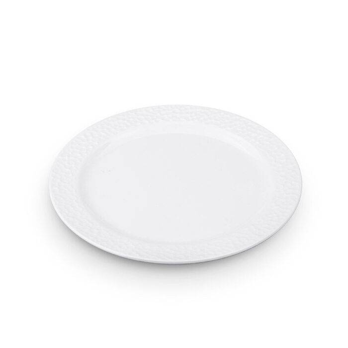 8123.CW - Kplus  Krem Beyaz Yuvarlak Tabak Seti 23 cm, Thermoset Melamin - Görsel 1