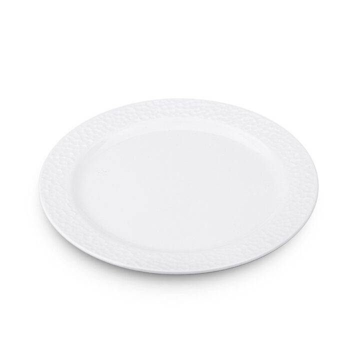 8126.CW - Kplus  Krem Beyaz Yuvarlak Tabak Seti 26 cm, Thermoset Melamin - Görsel 1