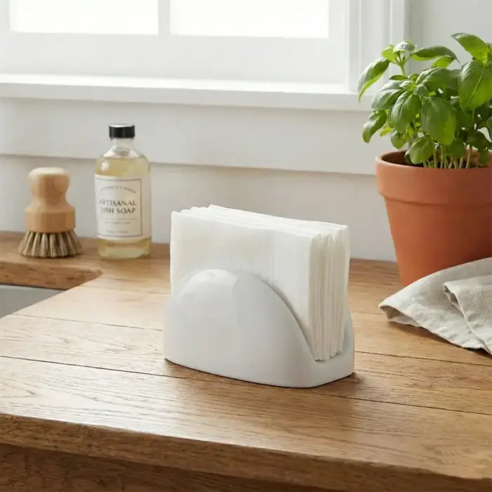 1513.PW Beyaz Thermoset Peçetelik - Görsel 1