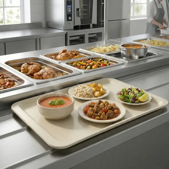 37x53 cm Kırılmaz Fiber Polyester Tepsi 3753.FP - Görsel 3