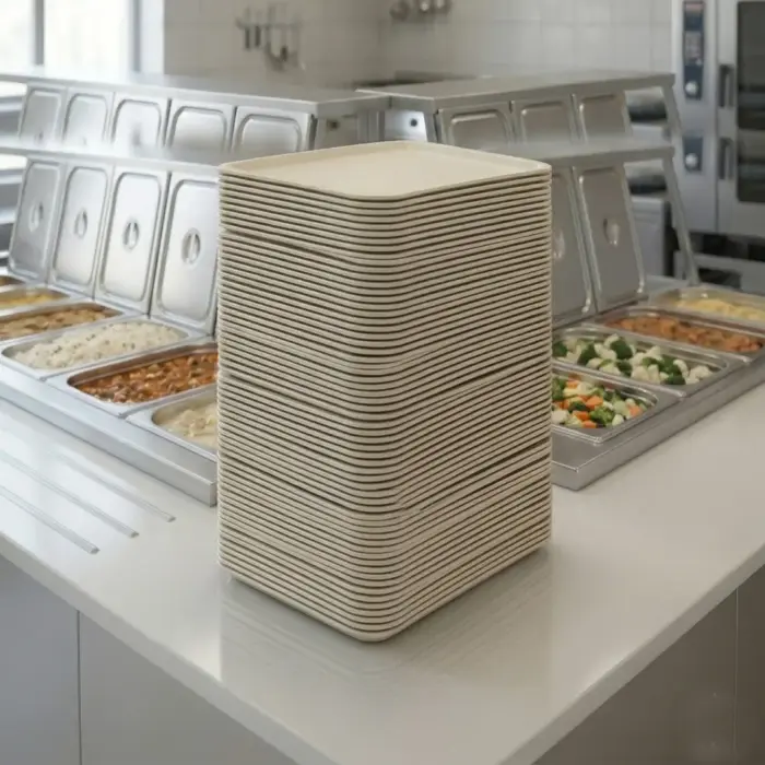 37x53 cm Kırılmaz Fiber Polyester Tepsi 3753.FP - Görsel 6