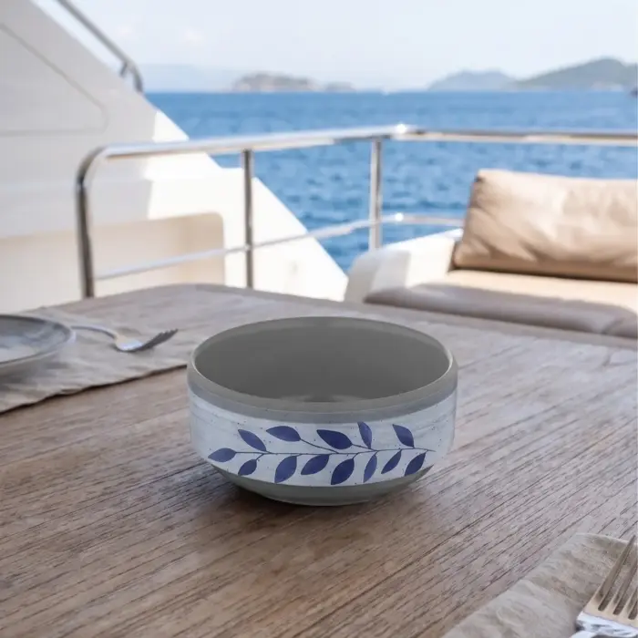 Selva Blue 17 Parça Yemek Takımı, Çanta Hediyeli, Thermoset Melamin - Görsel 8