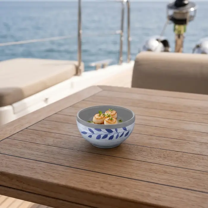Selva Blue 16 Parça Yemek Takımı, Çanta Hediyeli, Thermoset Melamin - Görsel 4