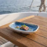 Blue Iris 7 Parça Yemek Takımı, Çanta Hediyeli, Thermoset Melamin - Görsel 5