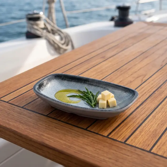 Grey Quartz 7 Parça Yemek Takımı, Çanta Hediyeli, Thermoset Melamin - Görsel 5