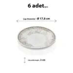 Old Ivory Yuvarlak Tabak Seti, Ø 17,8 cm - h.2 cm , Thermoset Melamin - Görsel 2