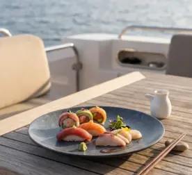 20,3 cm çapında ve 2,3 cm yüksekliğinde mavi lacivert reaktif taş efektli melamin yuvarlak HappyChef 6'lı yemek, tatlı ve servis tabağı seti.