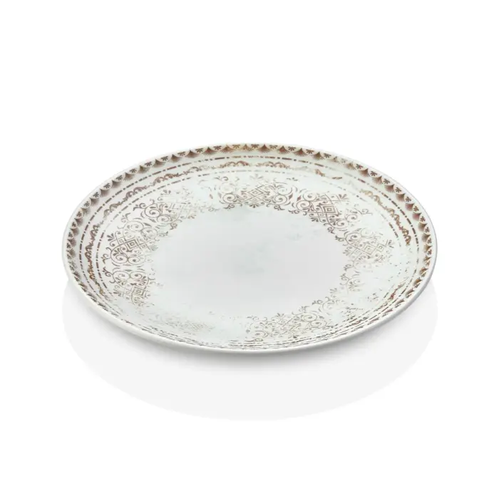 Old Ivory Yuvarlak Tabak Seti, Ø 25,4 cm - h.3 cm , Thermoset Melamin - Görsel 3