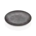 25,4 cm çapında ve 3 cm yüksekliğinde mat eskitme taş ve metalik antrasit dokulu melamin yuvarlak HappyChef 3'lü ana yemek ve servis tabağı seti.