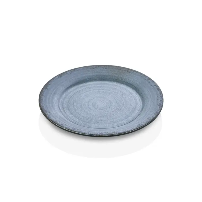 Blue Nebula 6'lı Klasik Yuvarlak Tabak Seti, Ø 20 cm - h.1,8 cm , Thermoset Melamin - Görsel 4
