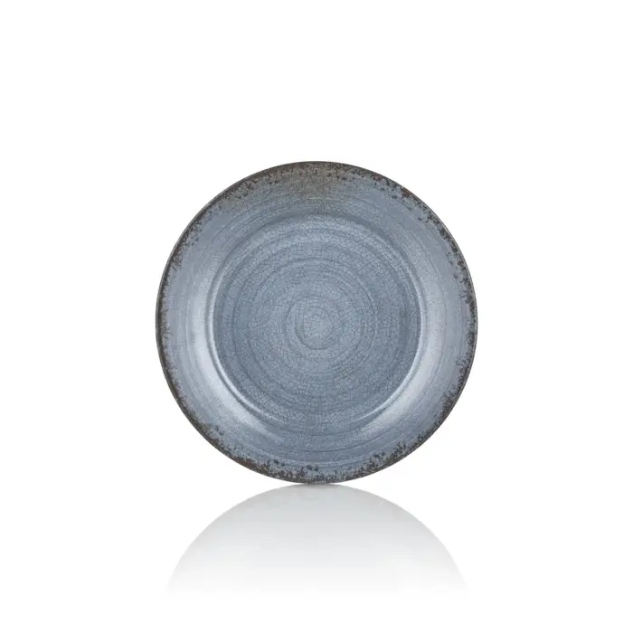 Blue Nebula 6'lı Klasik Yuvarlak Tabak Seti, Ø 20 cm - h.1,8 cm , Thermoset Melamin - Görsel 3