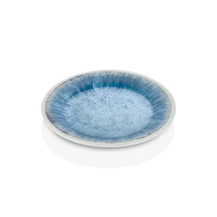 Blue Iris 6'lı Klasik Yuvarlak Tabak Seti, Ø 20 cm - h.1,8 cm , Thermoset Melamin - Görsel 4