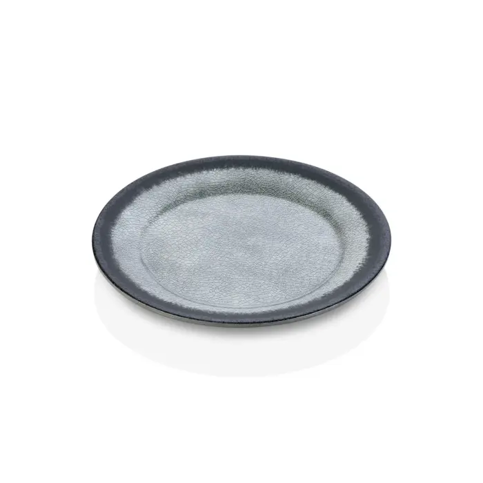 Grey Quartz 6'lı Klasik Yuvarlak Tabak Seti, Ø 20 cm - h.1,8 cm , Thermoset Melamin - Görsel 3