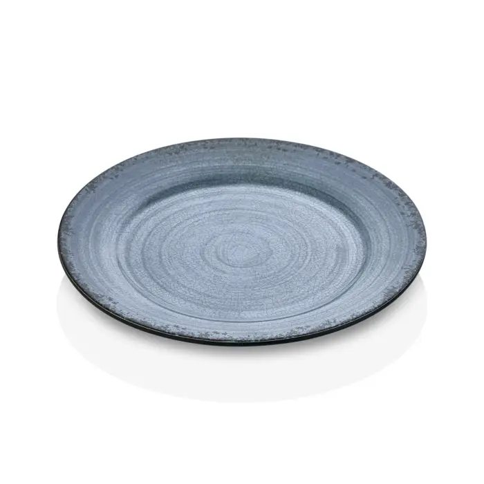 Blue Nebula 3'lü Klasik Yuvarlak Tabak Ø 25 cm - h.2 cm , Thermoset Melamin - Görsel 4