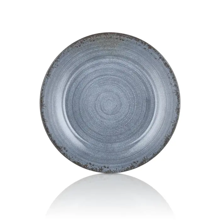 Blue Nebula 3'lü Klasik Yuvarlak Tabak Ø 25 cm - h.2 cm , Thermoset Melamin - Görsel 3