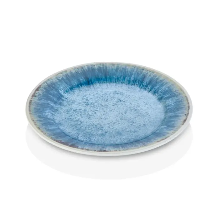 Blue Iris 3'lü Klasik Yuvarlak Tabak Seti, Ø 25 cm - h.2 cm , Thermoset Melamin - Görsel 4
