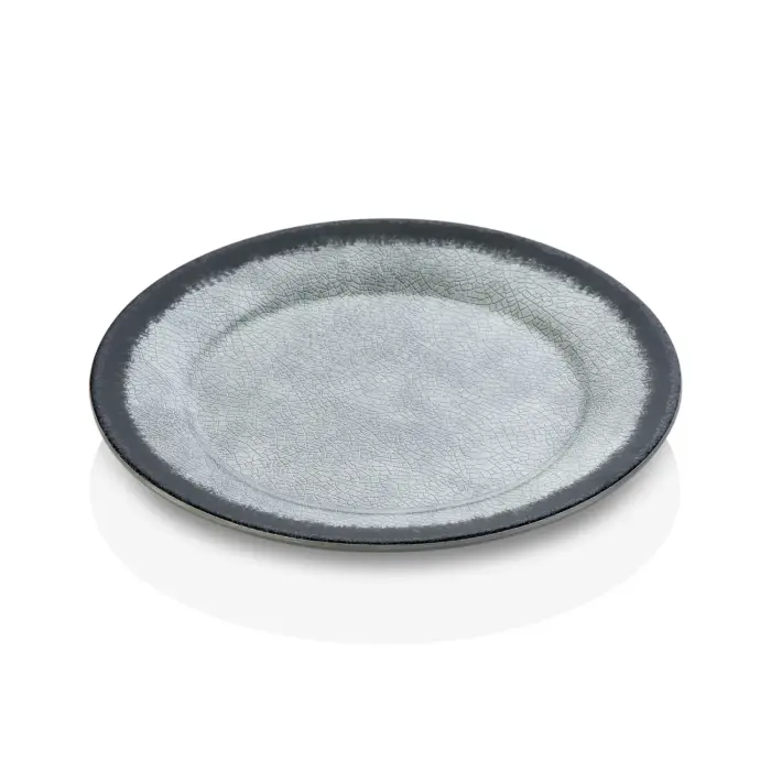 Grey Quartz 3'lü Klasik Yuvarlak Tabak Seti, Ø 25 cm - h.2 cm , Thermoset Melamin - Görsel 4