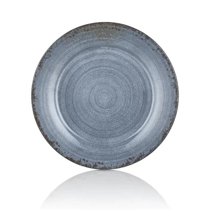 Blue Nebula 3'lü Klasik Yuvarlak Tabak Seti Ø 28 cm - h.2,5 cm , Thermoset Melamin - Görsel 3