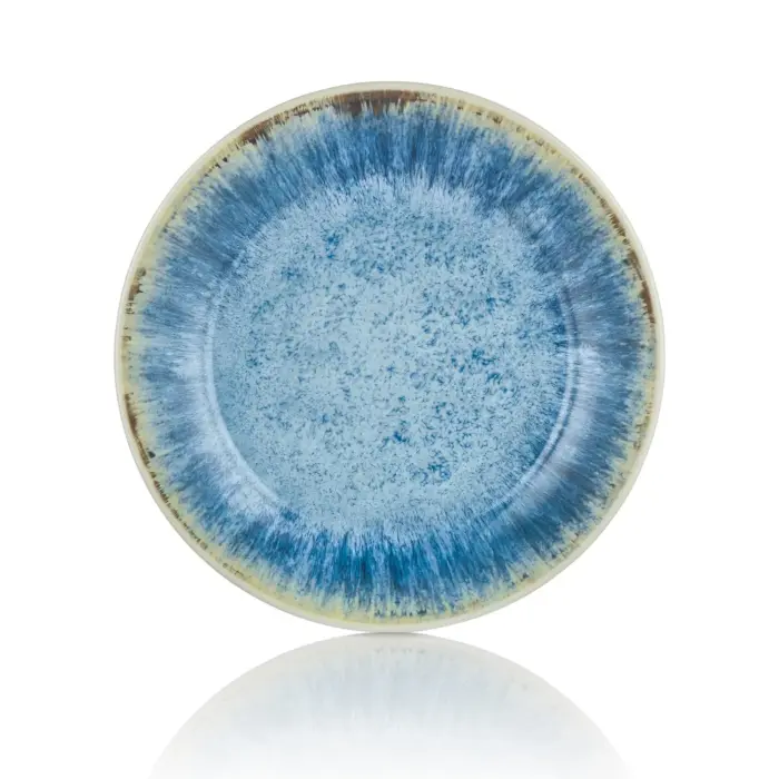 Blue Iris 3'lü Klasik Yuvarlak Tabak Seti, Ø 28 cm - h.2,5 cm , Thermoset Melamin - Görsel 3