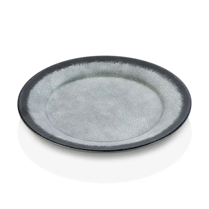 Grey Quartz 3'lü Klasik Yuvarlak Tabak Seti, Ø 28 cm - h.2,5 cm , Thermoset Melamin - Görsel 3