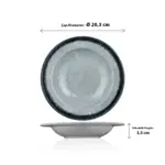Grey Quartz 3'lü Çukur Tabak Seti, Ø 20,3 cm - h.3,3 cm , Thermoset Melamin - Görsel 2
