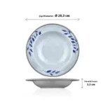 Selva Blu 3'lü Çukur Tabak Seti, Ø 20,3 cm - h.3,3 cm , Thermoset Melamin - Görsel 2