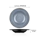 Blue Nebula 3'lü Çukur Tabak Seti, Ø 22,8 cm - h.3,7 cm , Thermoset Melamin - Görsel 2