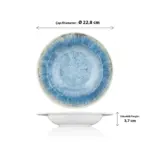Blue Iris 3'lü Çukur Tabak Seti, Ø 22,8 cm - h.3,7 cm , Thermoset Melamin - Görsel 2