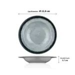 Grey Quartz 3'lü Çukur Tabak Seti, Ø 22,8 cm - h.3,7 cm , Thermoset Melamin - Görsel 2