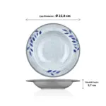 Selva Blu 3'lü Çukur Tabak Seti, Ø 22,8 cm - h.3,7 cm , Thermoset Melamin - Görsel 2