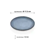 Blue Nebula 6'lı Yuvarlak Tabak Seti, Ø 17,5 cm - h.1,8 cm , Thermoset Melamin - Görsel 2