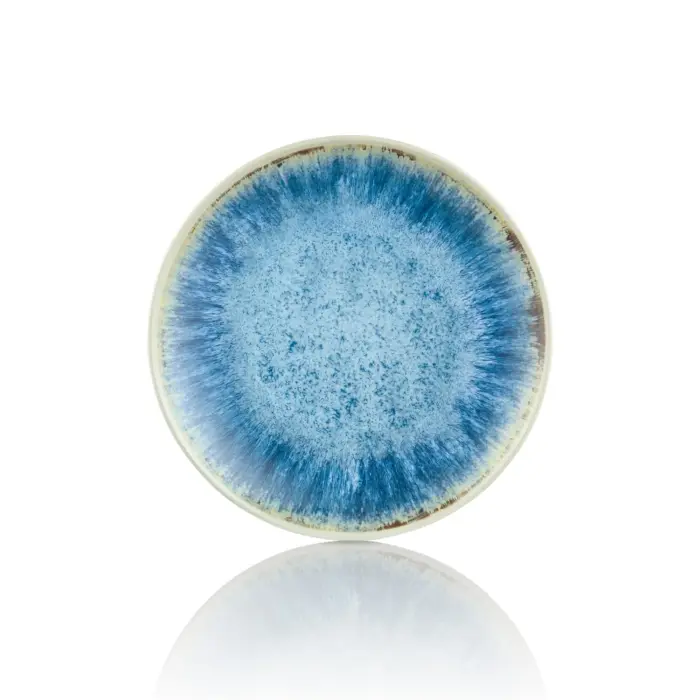 Blue Iris 3'lü Yuvarlak Tabak Seti, Ø 23 cm - h.2,1 cm , Thermoset Melamin - Görsel 3