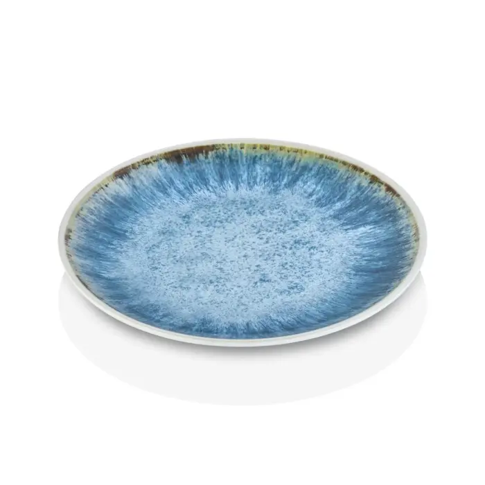 Blue Iris 3'lü Yuvarlak Tabak Seti, Ø 25 cm - h.2,3 cm , Thermoset Melamin - Görsel 4