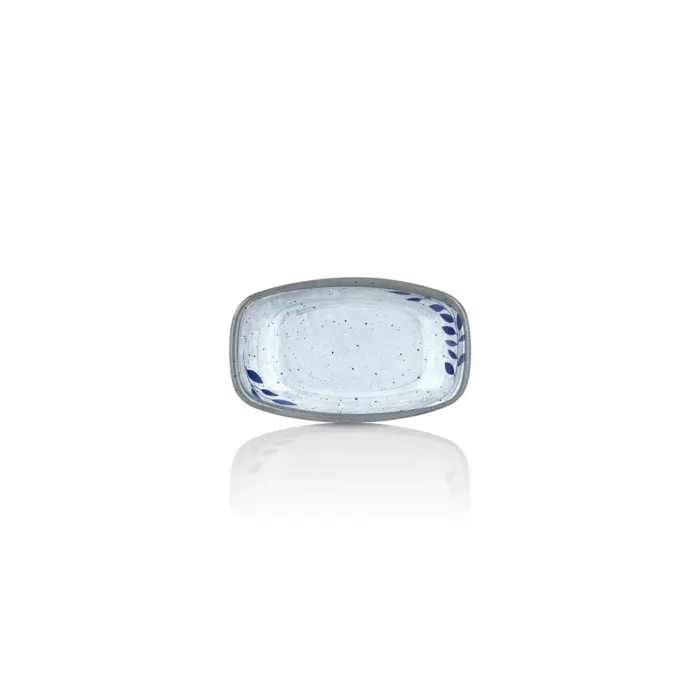 Selva Blu 6'lı Kare Kayık Tabak Seti, 14x8,5 cm - h.2,3 cm , Thermoset Melamin - Görsel 3