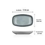 Grey Quartz 6'lı Kare Kayık Tabak Seti, 17,8x10,8 cm - h.2,9 cm , Thermoset Melamin - Görsel 2