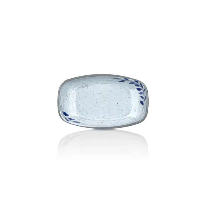 Selva Blu 6'lı Kare Kayık Tabak Seti, 17,8x10,8 cm - h.2,9 cm , Thermoset Melamin - Görsel 3