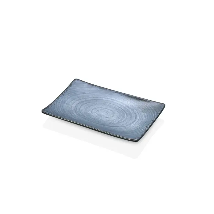 Blue Nebula 6'lı Dikdörtgen Tabak Seti, 20x13,7 cm - h.2,2 cm , Thermoset Melamin - Görsel 4