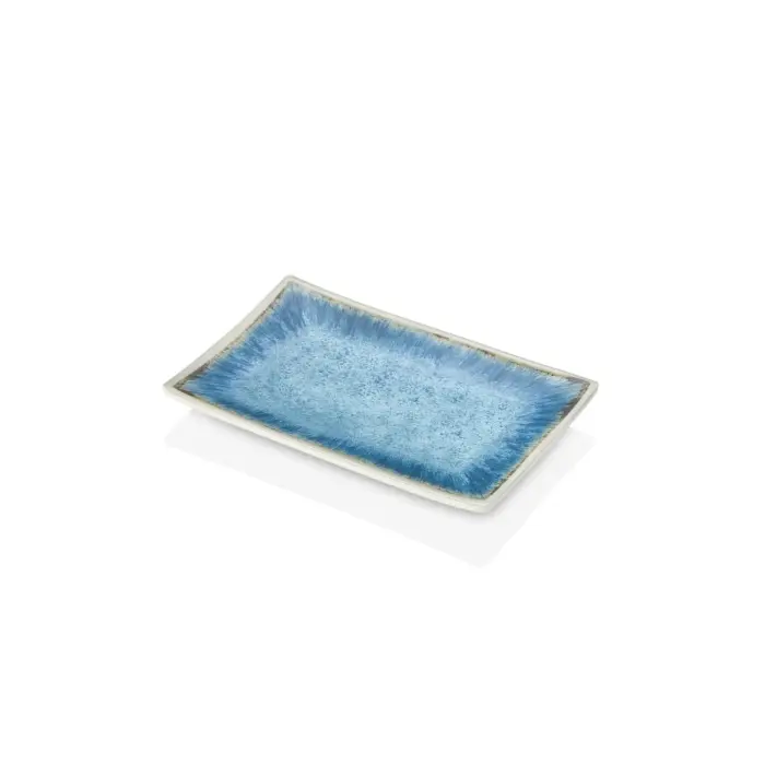 Blue Iris 6'lı Dikdörtgen Tabak Seti, 20x13,7 cm - h.2,2 cm , Thermoset Melamin - Görsel 4