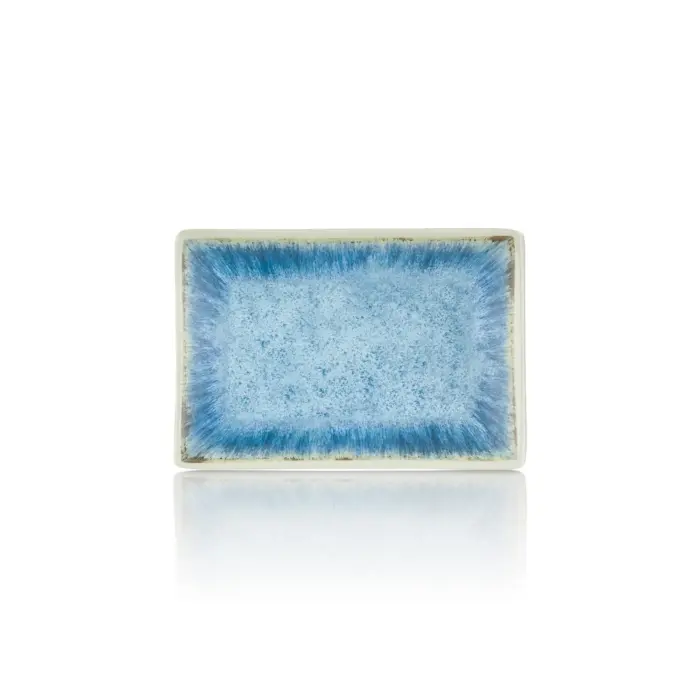 Blue Iris 6'lı Dikdörtgen Tabak Seti, 20x13,7 cm - h.2,2 cm , Thermoset Melamin - Görsel 3