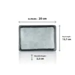 Grey Quartz 6'lı Dikdörtgen Tabak Seti, 20x13,7 cm - h.2,2 cm , Thermoset Melamin - Görsel 2