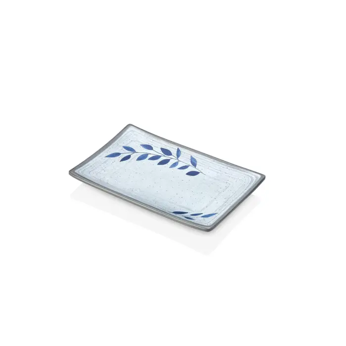 Selva Blu 6'lı Dikdörtgen Tabak Seti, 20x13,7 cm - h.2,2 cm , Thermoset Melamin - Görsel 4